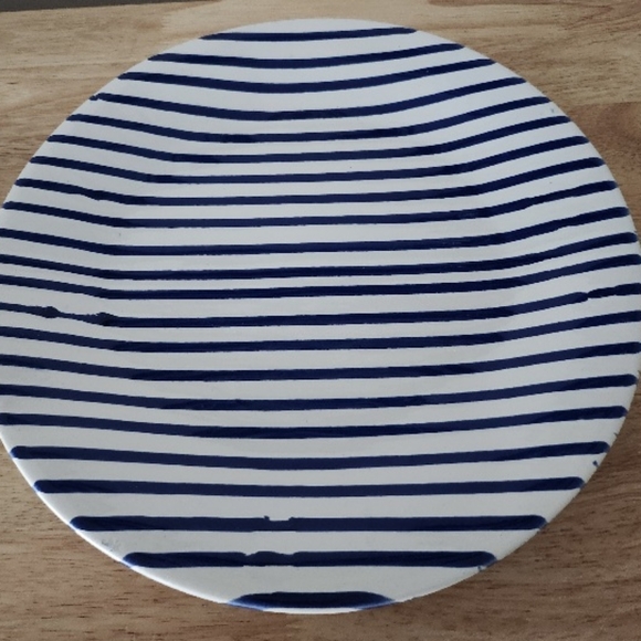 Vietri Blue Stripe Dinner Plates (Set of 2) - Picture 2 of 8